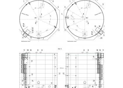 Металлический резервуар Gidrolica Tank Water Spirel - 3520х10400мм