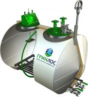 ГРИНЛОС Емкость стальная 10 м3 горизонтальная наземная с подогревом