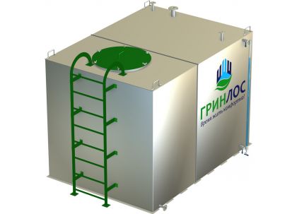 Гринлос Емкость стальная 10 м3 прямоугольная