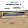 Гринлос Пожарный резервуар 150-3600 стеклопластиковый