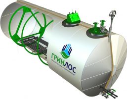 ГРИНЛОС Емкость стальная 75 м3 горизонтальная наземная с подогревом