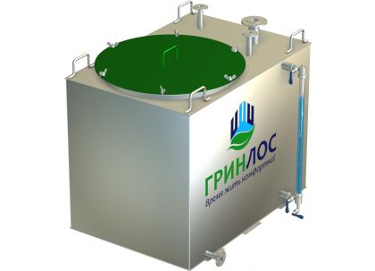 Гринлос Емкость стальная 1 м3 прямоугольная