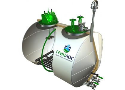 ГРИНЛОС Емкость стальная 10 м3 горизонтальная наземная с подогревом