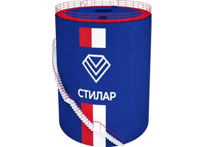 Цельносварной резервуар РВС 40 м